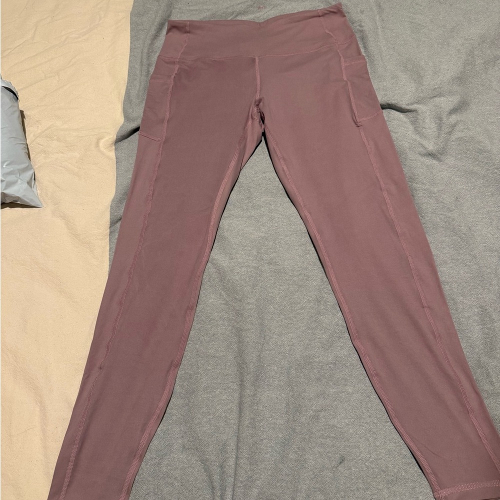Mauve High-Waisted Leggings